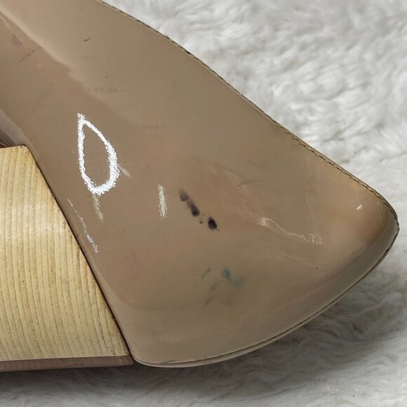 Baldini Women's Cream Round Toe Pump Heel Slip On Shoes Size 41 - Picture 13 of 16